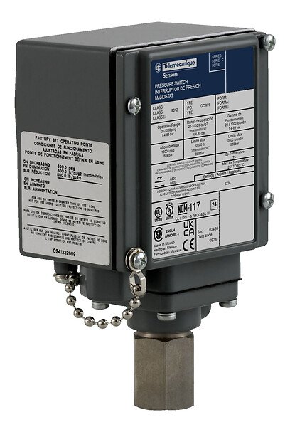 Telemecanique 9012GCW4 Electromechanical pressure switch9012G - industify.com Telemecanique 9012GCW4 Electromechanical pressure switch9012G - industify.com