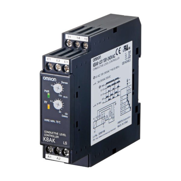 Omron K8AK-LS1 100-240VAC Liquid Level/Leakage Control Relays - industify.com