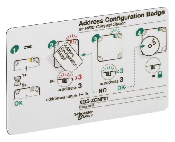 Telemecanique XGSZCNF01 Configuration badgeConfiguration accessories - industify.com